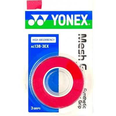 Yonex Mesh Grip 3 ks červená