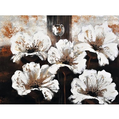 Ručně malovaný obraz 2.807.160 motiv hnědé květy 60x80cm
