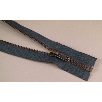Deliteľný kovový starokovový zips č.5 viac farieb - dĺžka (30 - 100 cm) 85 cm tmavo šedá bez ozdoby