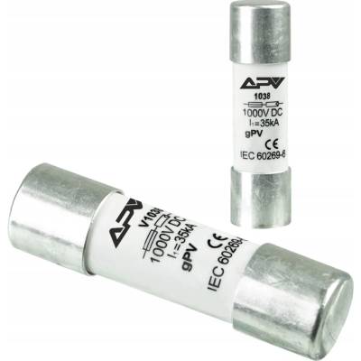 Adelid Valcová poistka 10x38 25A 1000V DC gPV fotovoltická poistková vložka