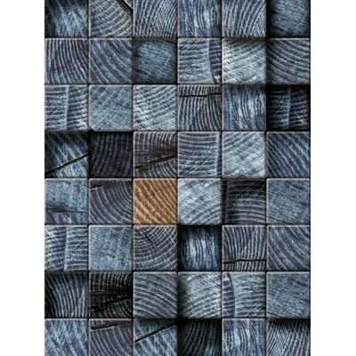 Preinterier Fototapeta panel - PL0679 - 3D kocky vlies - 206cm x 275cm