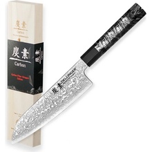 Dellinger kuchynský nôž Santoku 18,5 cm Carbon Fiber Octagon