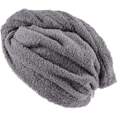 Xpose froté turban na vlasy Verona 30 x 75 cm tmavo sivá