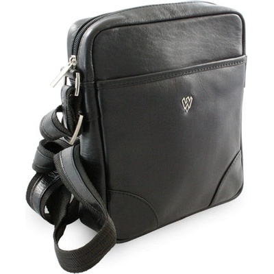 Malý černý kožený crossbag 215-1711-60