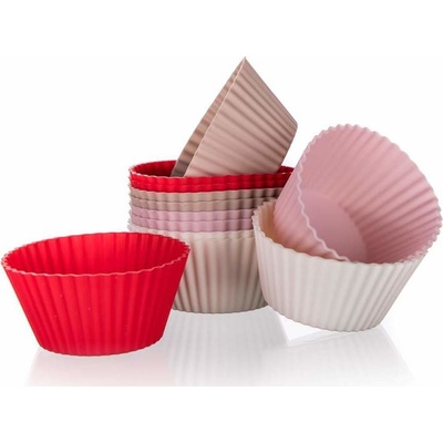 Banquet sada silikónových košíčkov Culinaria Red 6cm 12 ks