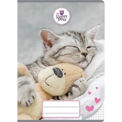 BENIAMIN Sešit A5 Sweet Pets kočka čtverečkovaný