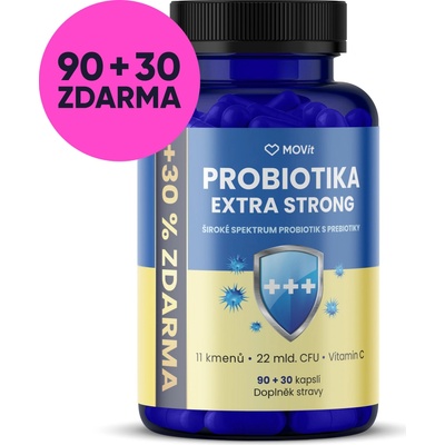 MOVit Energy Probiotika EXTRA STRONG 120 kapslí