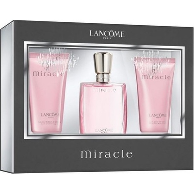 Lancôme Miracle EDP 30 ml + 50 ml tělové mléko + 50 ml sprchový gel dárková sada – Hledejceny.cz