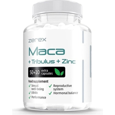 Zerex Maca + Tribullus + Zinc 60 kapsúl