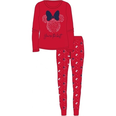 Dívčí pyžamo Minnie červené