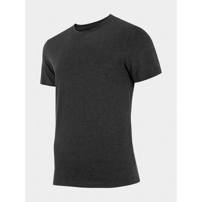 4F H4Z22-TSMF352 DEEP BLACK MELANGE pánské tričko H4Z22-TSMF352 DEEP BLACK