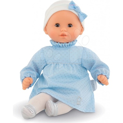 Corolle Bébé Calin Marguerite Winter Sparkle s hnědýma mrkacíma očima a fazolkami 30 cm