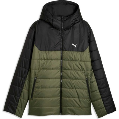 Puma Essentials Hooded Padded Jacket Khaki černá – Hledejceny.cz