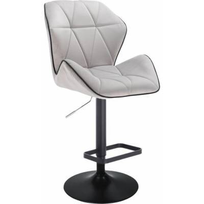 LuxuryForm Design Milano Max Velur na čiernom tanieri / šedá