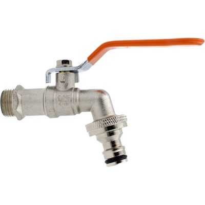 BRADAS kulový kohout 1/2" a adaptérem pro 3/4" hadici