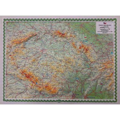 Kartografie HP ČR plastická mapa 27x20 cm