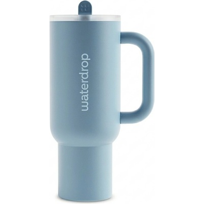 Waterdrop Explorer Tumbler tumbler z nehrdzavejúcej ocele s rúrkou Blue 1100 ml
