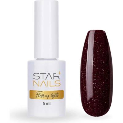 Polish Flashing Lights Uv Led gel Mulberry temne červený gél lak 011 5 ml