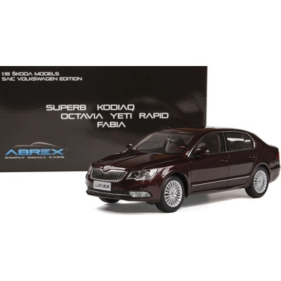 ABREX Škoda Superb II FL 2013 Vínová Metalíza 1:18