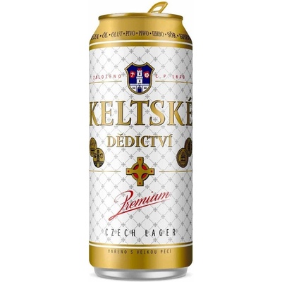 Keltské děditství světlé 4,8% 1 l (plech)