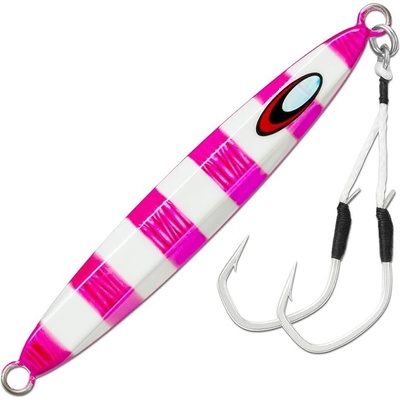 Storm pilker Jig Gomoku Kensaki Silver Pink Zebra 12cm 80 g
