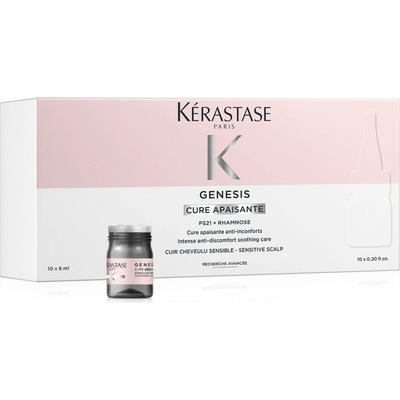 Kérastase Genesis Cure Apaisante Kúra obnovující kvalitu a pružnost vlasové pokožky 10 x 6 ml – Hledejceny.cz