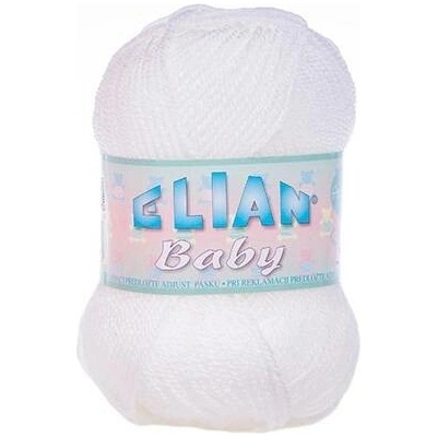VSV Pletací příze Elian Baby 208 - bílá