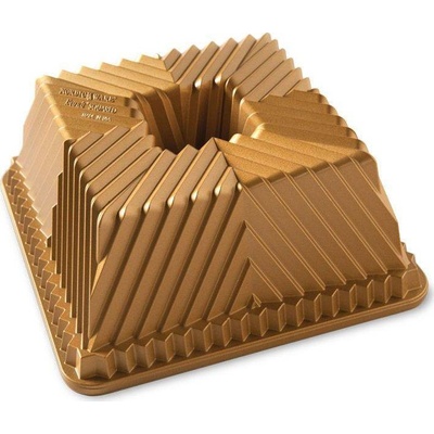 Nordic Ware forma bábovka čtverhranná zlatá 2,4 l