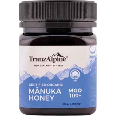 TranzAlpine Silný multifloral Manuka bio med MG 100+ 250 g