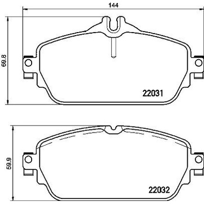 BREMBO Sada brzdových platničiek kotúčovej brzdy P50118