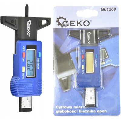 GEKO Digitální měřič hloubky dezénu pneumatik G01269 – Hledejceny.cz