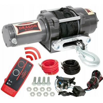 Elektrický ATV naviják 1,3t 12V syntetické lano 10m DRAGON WINCH DWH 3000 HD