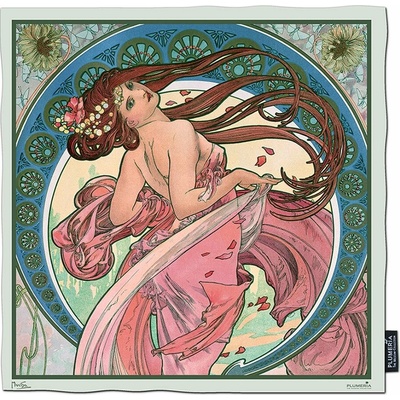 hedvábný šátek Zodiac Alfons Mucha