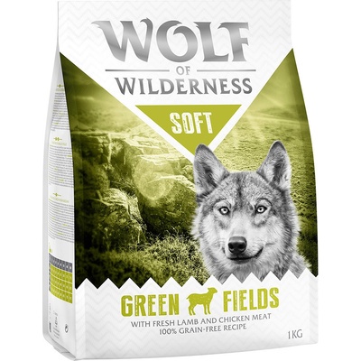 Wolf of Wilderness Adult Soft & Strong Green Fields jahňacie 1 kg