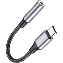 Borofone BV16 USB-C - 3,5 mm konektor čierny