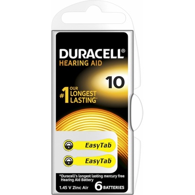 Duracell Hearing Aid velikost 10 6ks 10PP100026