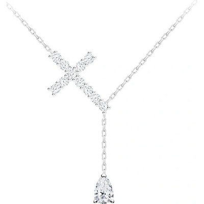 Preciosa Strieborný náhrdelník Krížik Shiny Cross s kubickou zirkónia 5301 00
