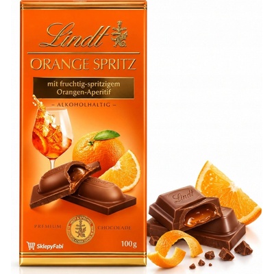 Lindt pomarančová čokoláda mliečna s náplňou 100 g