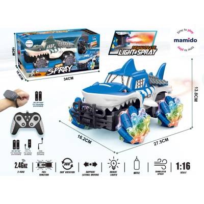 Mamido RC Shark Stunt 1:16 sivé Watch Control RTR