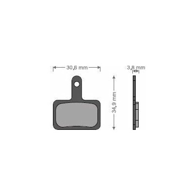 BRENTA BIKE brzdové destičky E-BIKE MTB / silniční / elektrické vhodné pro SHIMANO DEORE BR-M575, BR-M525, BR-M515, BR-T615, BR-M506, BR-M505, BR-MT500, BR-M495, BR-M486, BR-M485, BR-M475 BR129 – Hledejceny.cz