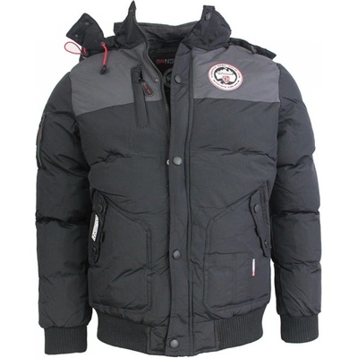 Geographical Norway bunda pánska VOLVA zimná prešívaná s kapucňou čierna