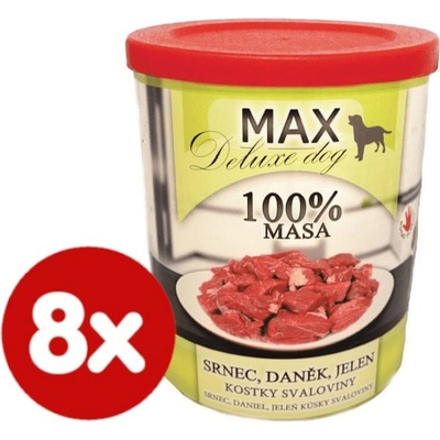 Max Deluxe s masem z daňka a jelena 8 x 800 g