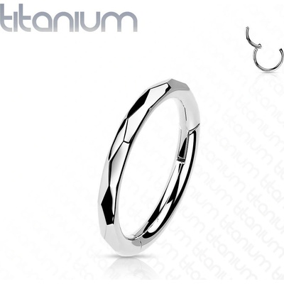 Šperky4U segment kruh helix cartilage tragus piercing titan TIT1144-1208