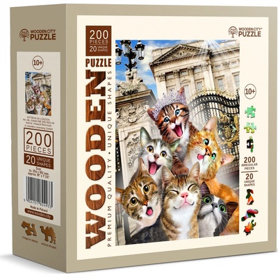 WOODEN CITY Dřevěné Koťata v Londýně 200 dílků