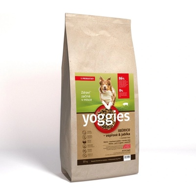 Yoggies Ibérico vepřové maso s jablky lisované za studena s probiotiky 10 kg