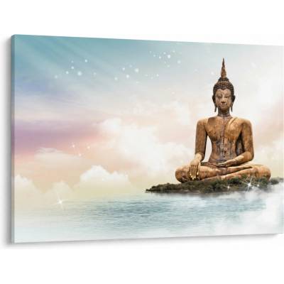 Obraz - Budha dozerajúci na zemi, jednodielne 100x70 cm