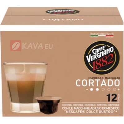 Vergnano Cortado kapsle pro Dolce Gusto 12 ks – Hledejceny.cz