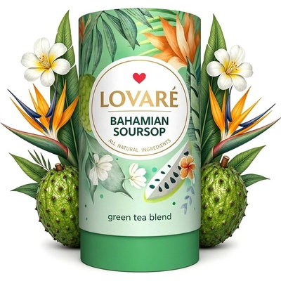 Lovaré BAHAMIAN SOURSOP sypaný zelený čaj s příchutí 80 g
