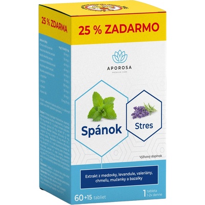 Aporosa Spánok Stres 60+15 tabliet