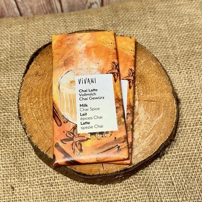 Vivani Čokoláda mléčná s kořením Chai latte Bio 80 g